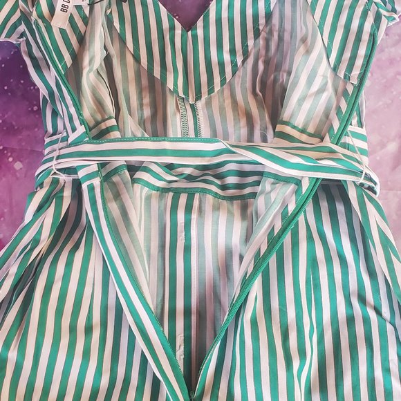 B.B Dakota Green Dress - Picture 6 of 11